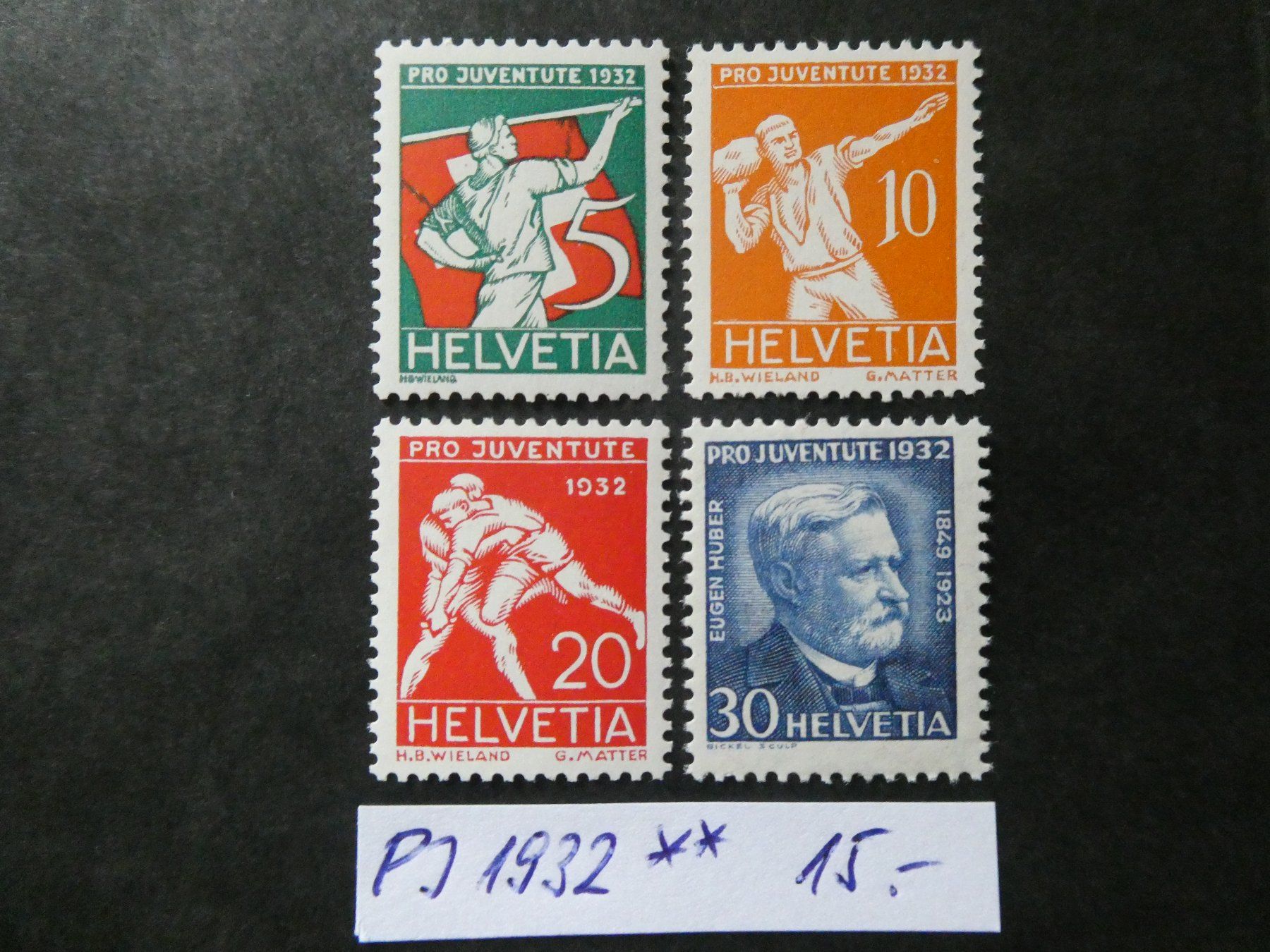 Tutti i francobolli: Pro Juventute 1932 postfrisch – Usato da Lausen venduto da Herbamare01