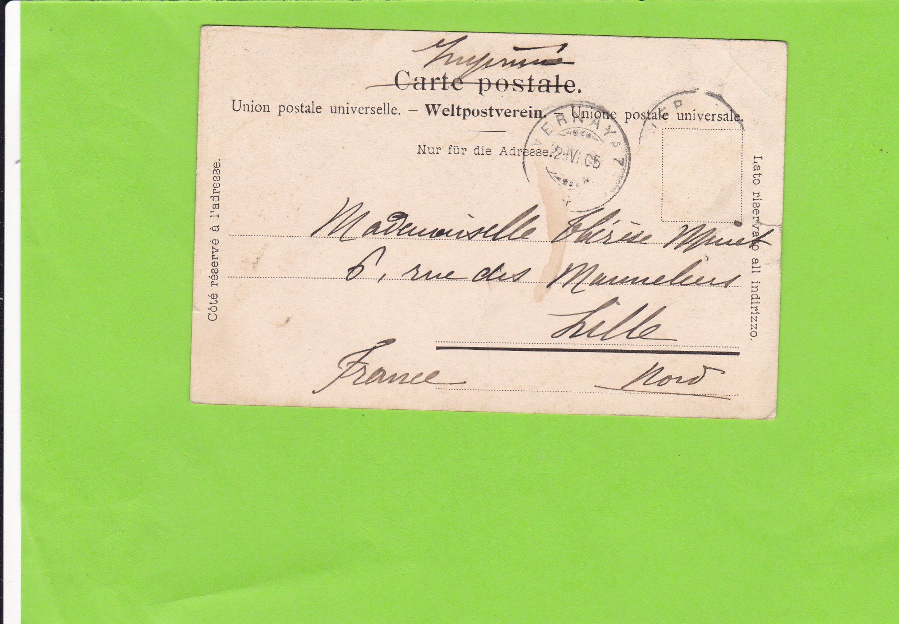 Cartoline postali: Vernayaz-Grand Hotel – Usato da St. Peterzell venduto da neckertal 1