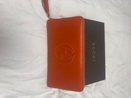 Grand porte-monnaie et porte feuille Gucci cuir orange