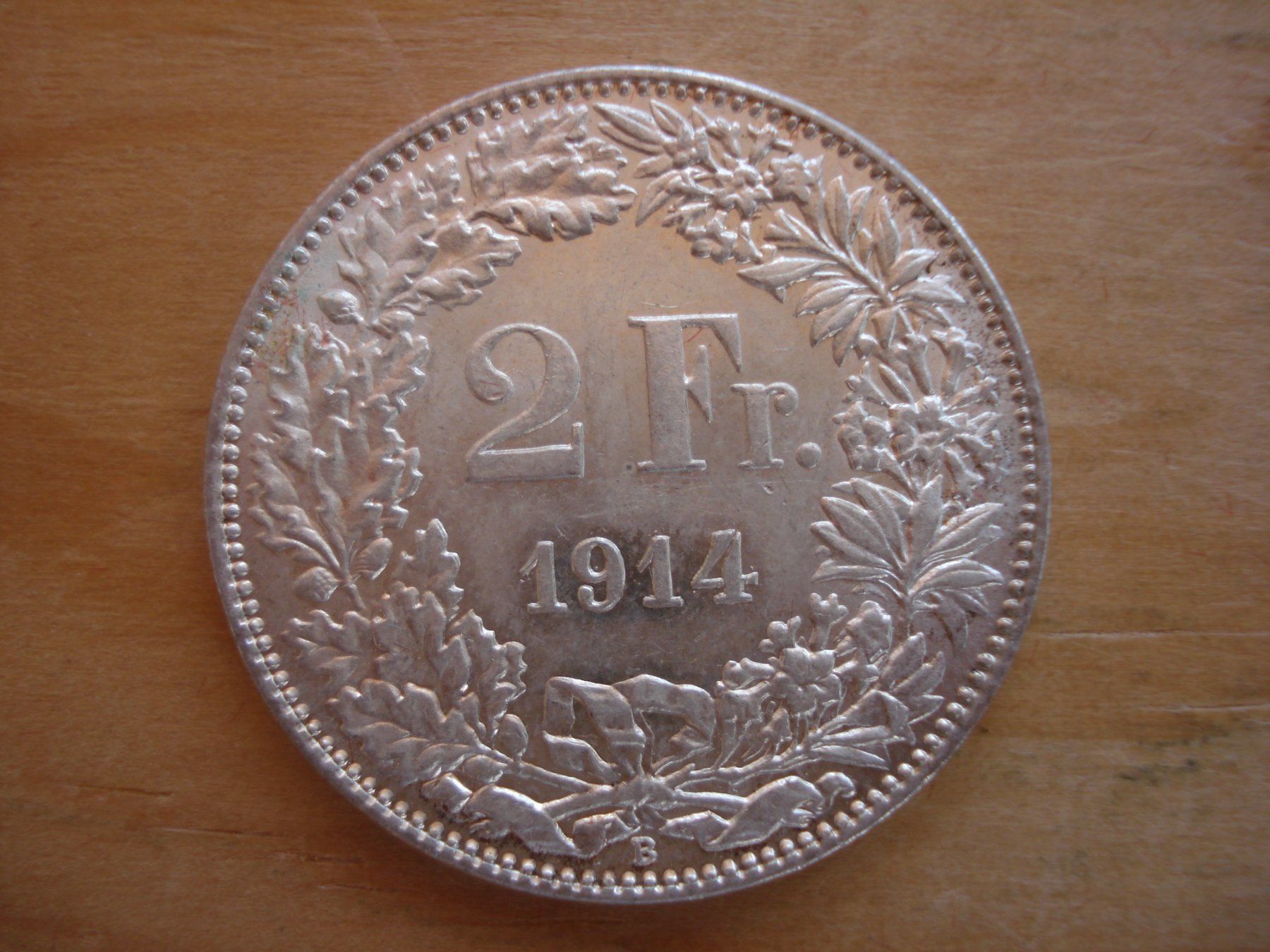 Toutes les monnaies: (C1) 2 Franken 1914 UNZ-STGL – D'occasion à Erlach par Net-Coins