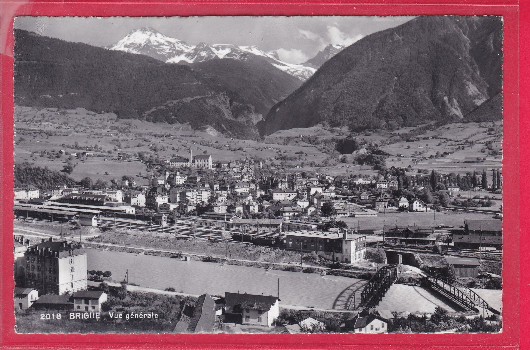Cartoline postali: BRIQUE, VUE GÉNÉRALE, 26.7.1960 – Usato da Oberrieden venduto da Gebirgsstelze