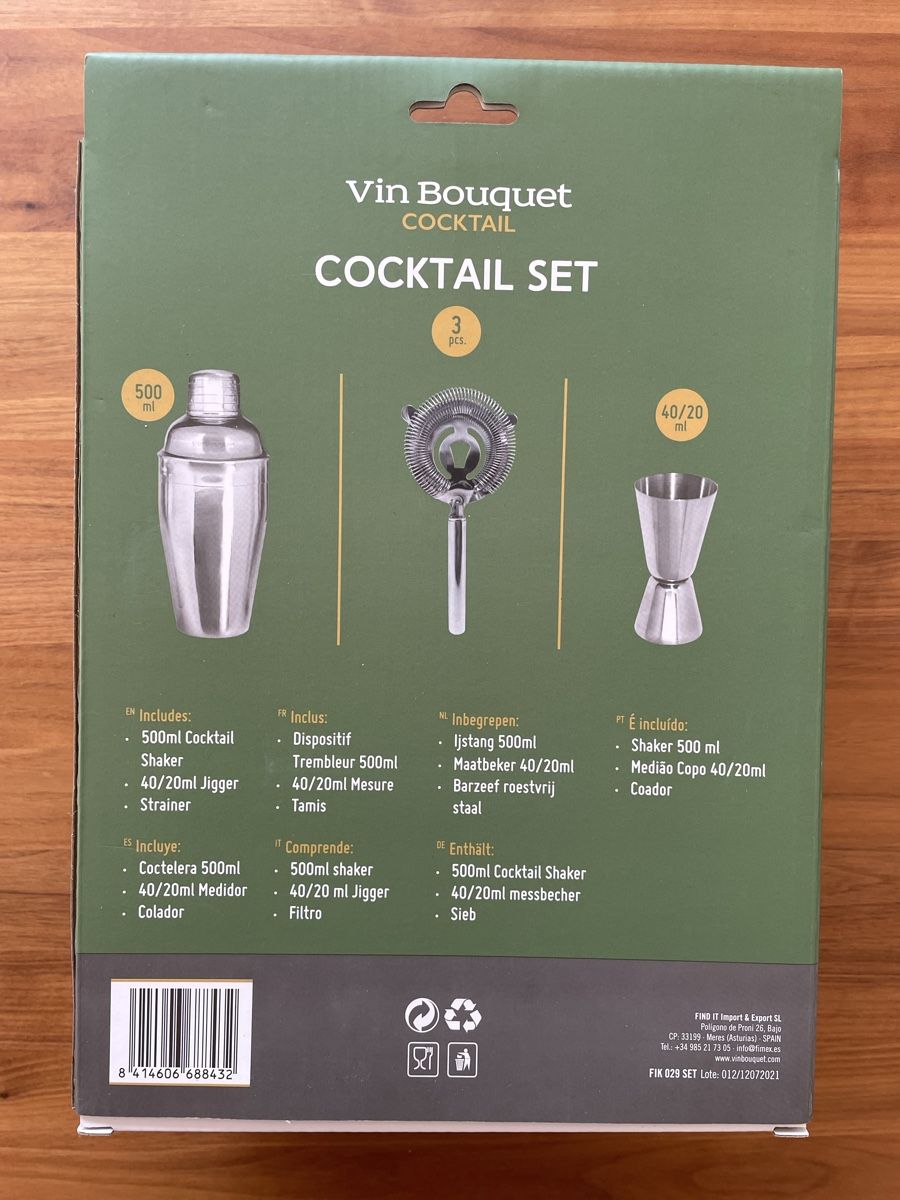 Komplettküchen: Cocktail Set / Shaker – Neu und originalverpackt aus St. Gallen von Strubeline 1