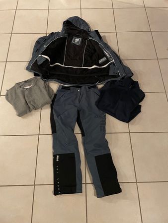 Fila Ski-Anzug Set, neuwertig , Grösse M, Underarmor Pulli