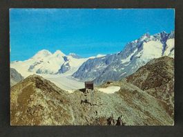 Eggishorn 2926m, Bergstation mit Jungfraujoch, Mönch...