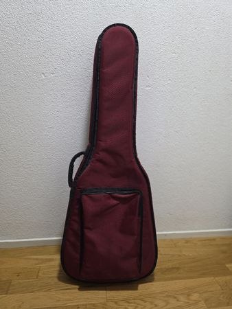 Gigbag für Akustikgitarre – gepolstert, Burgunderrot