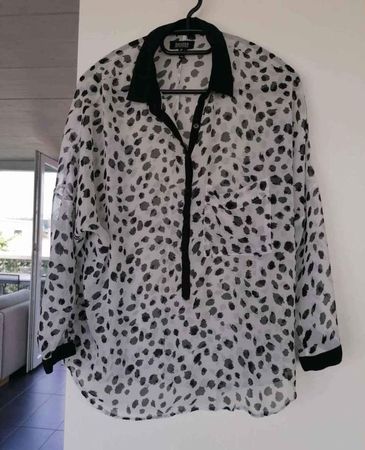 Gepunktete Bluse Gr. S
