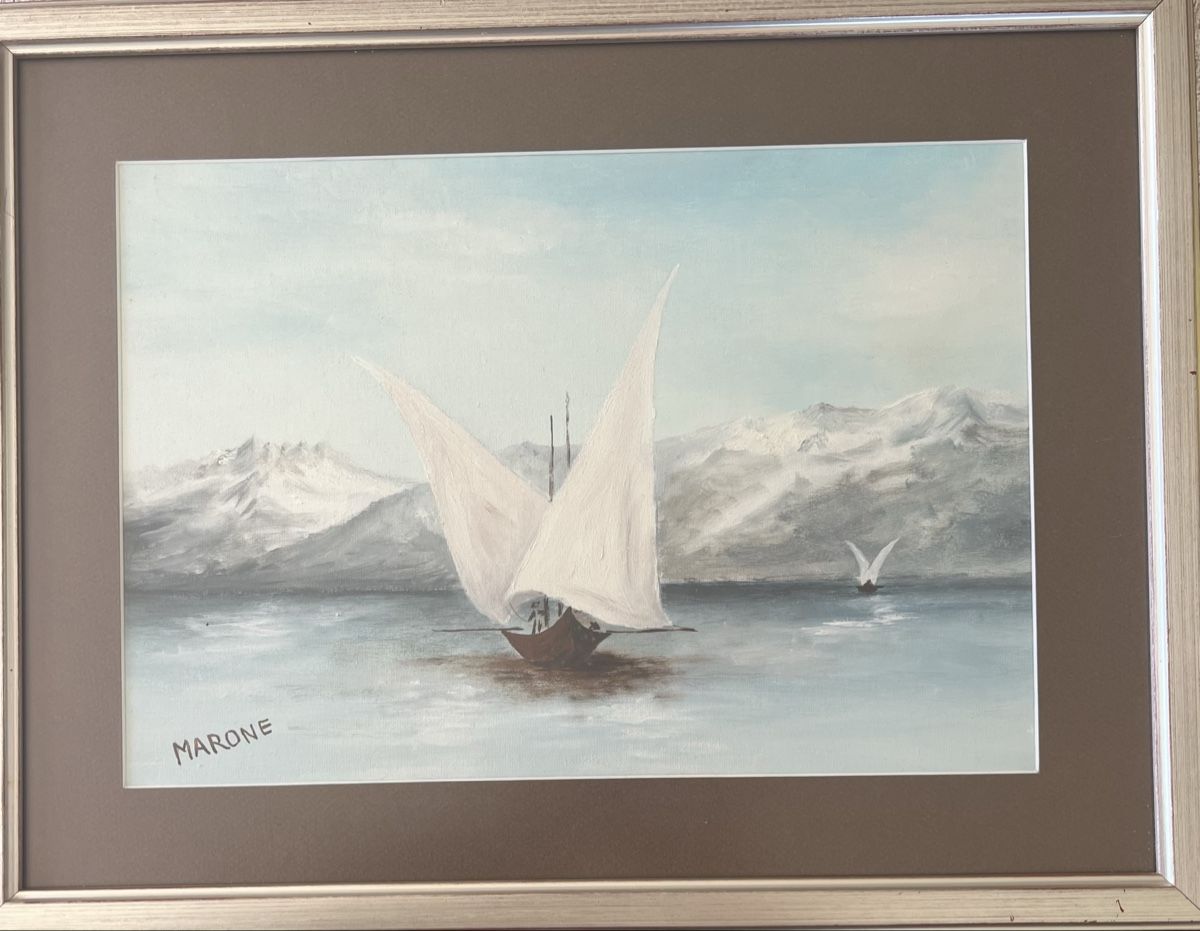 Dipinti: Barque du lac Léman – Nuovo (secondo la descrizione) da Mont-sur-Lausanne venduto da att_6mrt