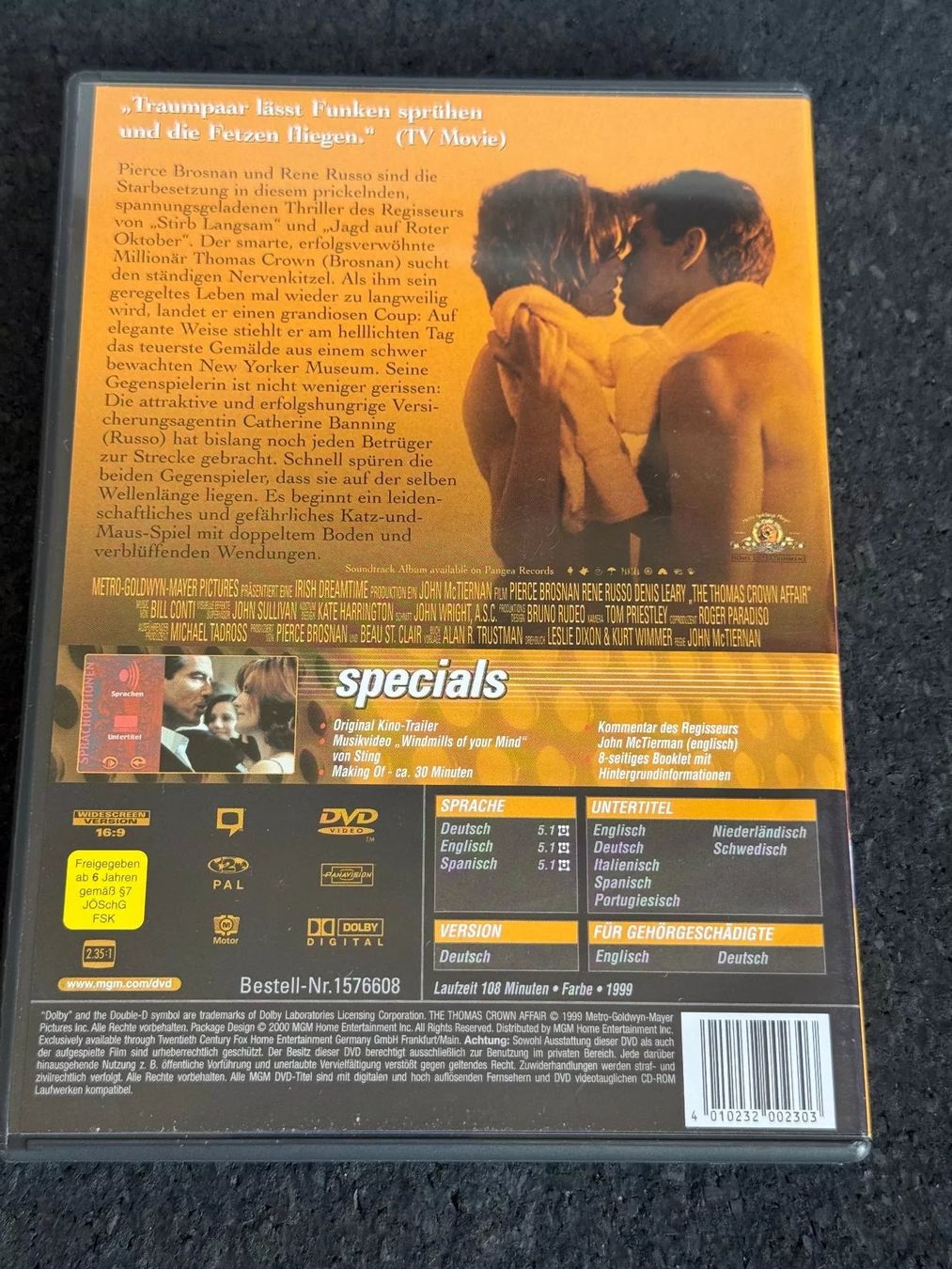 Tutti i DVDs: Die Thomas Crown Affäre DVD DE/EN/SP – Usato da Fribourg venduto da tschjoly 1