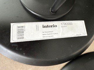 Interio Tische: *  2  eR SeT  BeiSteLLtischLi  * – Gebraucht aus Winkel von zeho 4