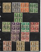 1918 : Lot  mit 14  Viererblocks Tellknaben + Tell