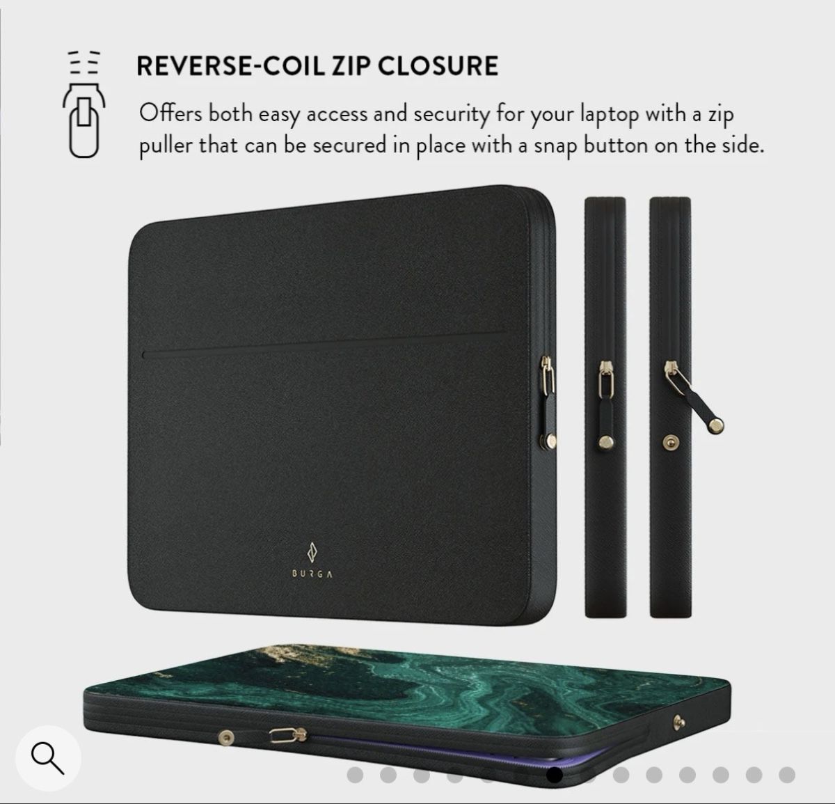 Covers & Borse: BURGA Laptop Sleeve 16'' Emerald Green New – Nuovo (secondo la descrizione) da Zürich venduto da tue_b27k 3