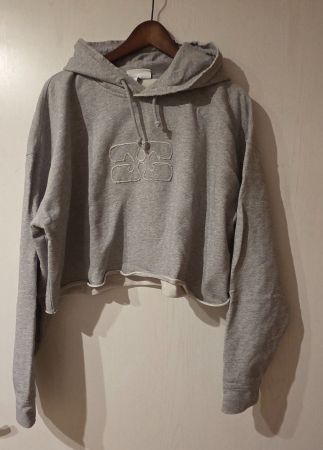 Cropped Hoodie von GANNI (Grösse L/XL) - WIE NEU