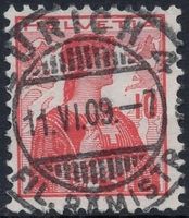 ZÜRICH 4 FIL. RÄMISTR. 11.VI.09 - Vollstempel auf Helvetia