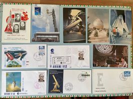 32 FDCs Raumfahrt und Raketenpost