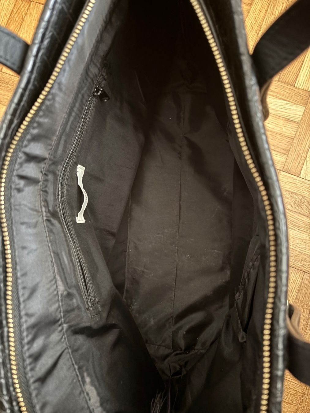 H&M Borse da donna: Tasche schwarz Kroko-Optik gross elegant – Usato da Sonterswil venduto da whe_7yhm 3