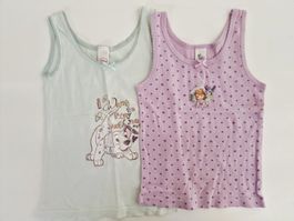 Zwei Mädchen Top Unterleibchen C&A Disney Gr. 98/104