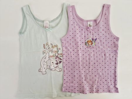 Zwei Mädchen Top Unterleibchen C&A Disney Gr. 98/104