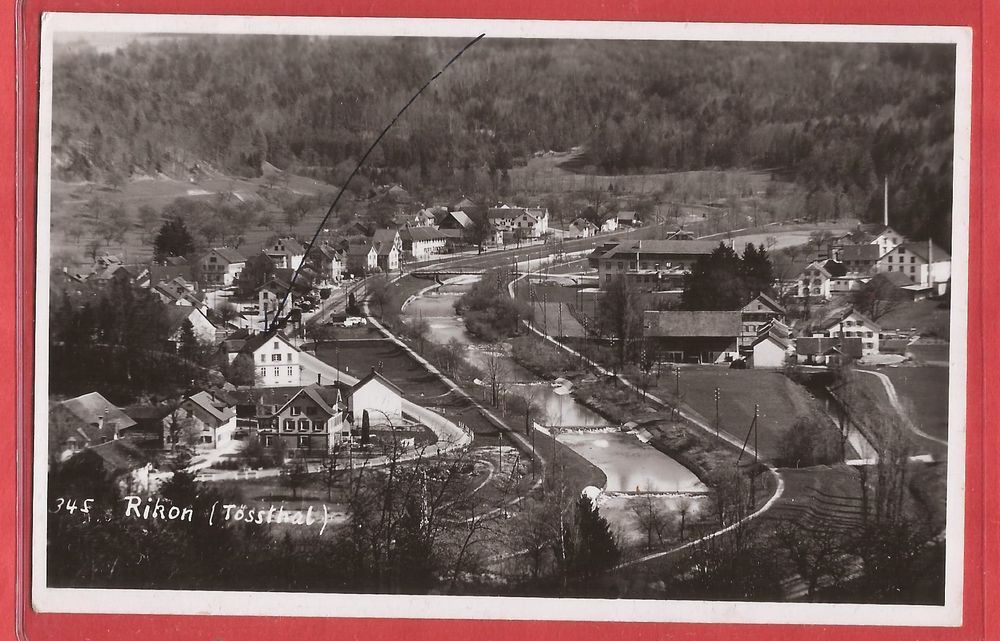 Rikon im Tösstal - mit Fabrik - spezieller Stempel - 1946 (Gebraucht ...