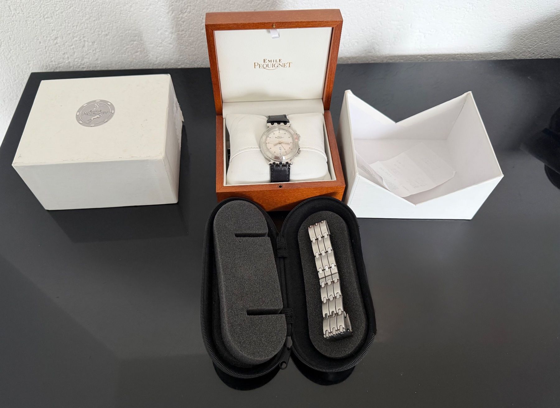 Montres: Pequignet Automatic Uhr mit Wecker (!) Full Set+ ! – D'occasion à Zug par rue_sky6