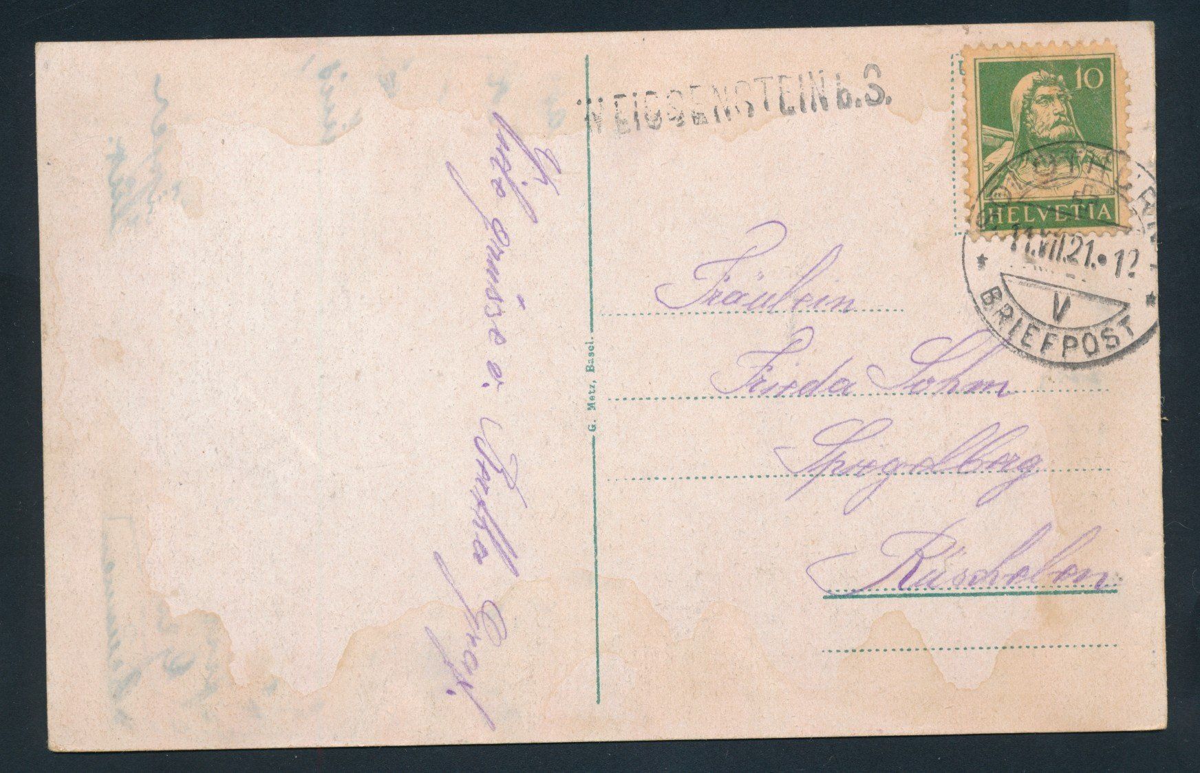 Cartoline postali: AK: Kurhaus Weissenstein – Usato da Bonau venduto da Profila3 1
