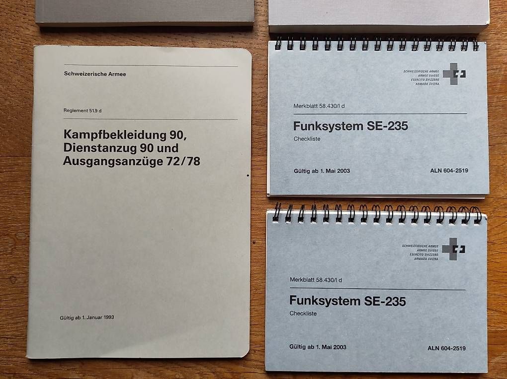 Libri: Diverse Reglemente Schweizer Armee – Usato da Muttenz venduto da Laeckerlihamschter 1