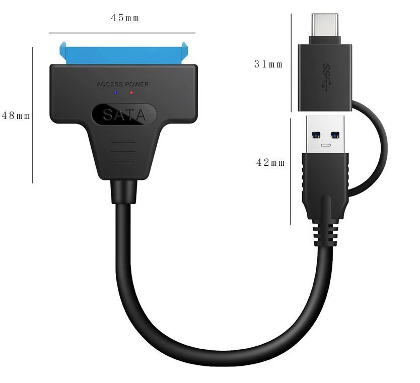 Unità & Adattatore: SATA to USB 3.0 / 3.1 Cable Adapter – Nuovo e nell'imballaggio originale da Unterägeri venduto da RmOnline 5