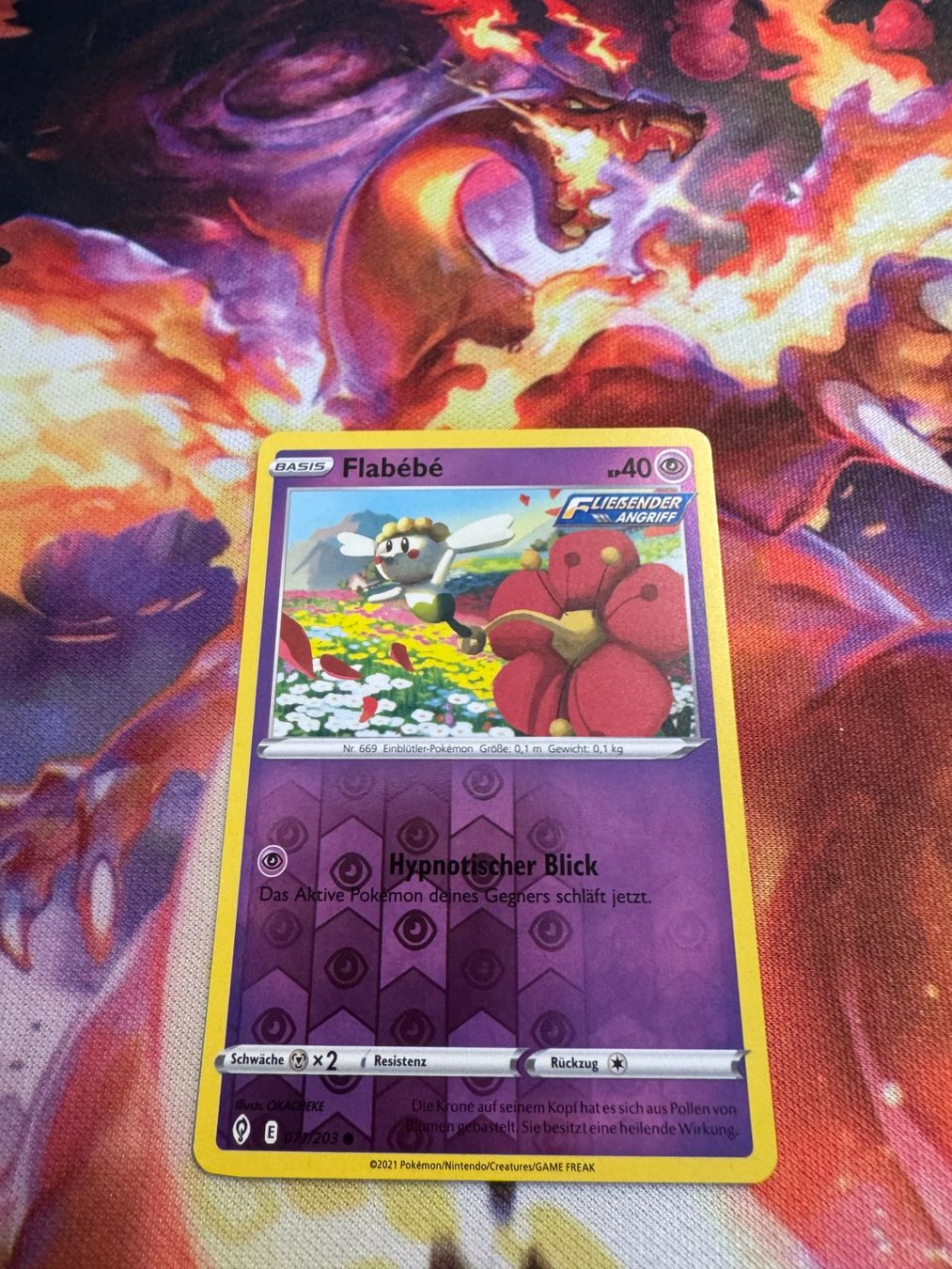 Pokémon Cartes à collectionner: Flabébé (EVS 071) / Reverse Holo / Drachenwandel – Neuf (Voir description) à Bülach par CherryBlu