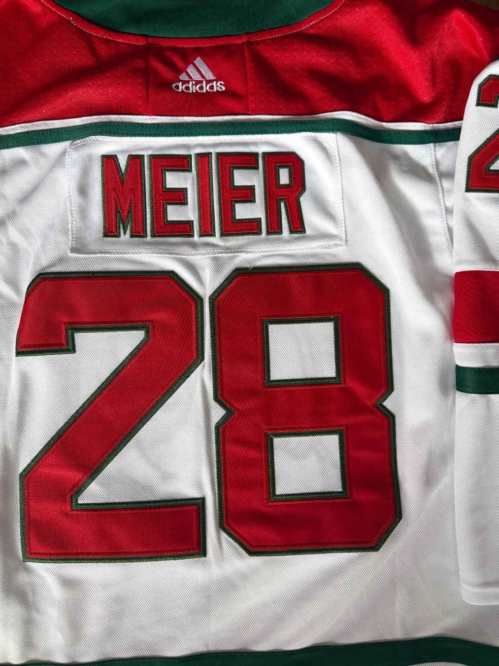Canottiere & Pantaloni: NHL-Jersey / Timo Meier / New Jersey Devils – Nuovo (secondo la descrizione) da Ostermundigen venduto da airline-trolley 1