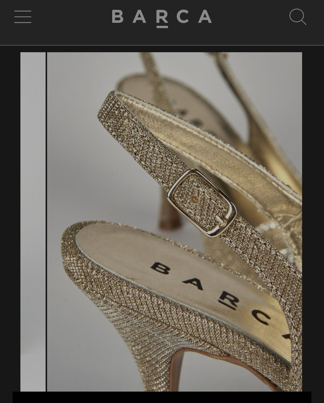 Damenschuhe: BARCA glitter oro con fiocco, tg 36 NUOVE – Neu und originalverpackt aus Biasca von Old_6blh 6