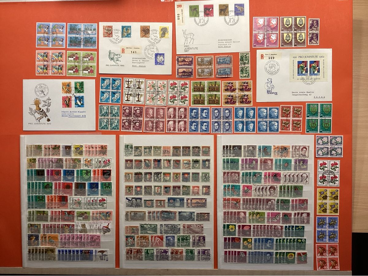 Alle Briefmarken: 🇨🇭Briefmarken Pro Juventute gestempelt – Gebraucht aus Thun von soernst