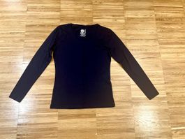 Navy blue long sleeve blouse