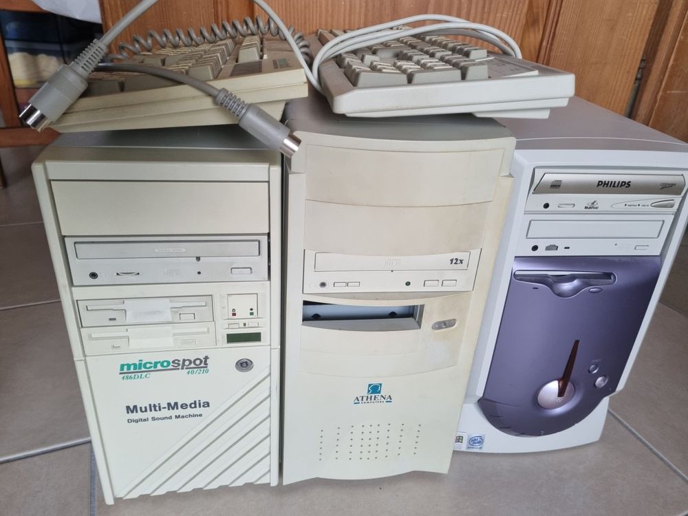 3 alte PC's mit Zubehör für Sammler/Ausschlachten ca. 20-30J (Gebraucht ...