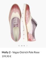 Molly Damenschuhe, Gr. 38, Leder Rosa/Weiss, neuwertig