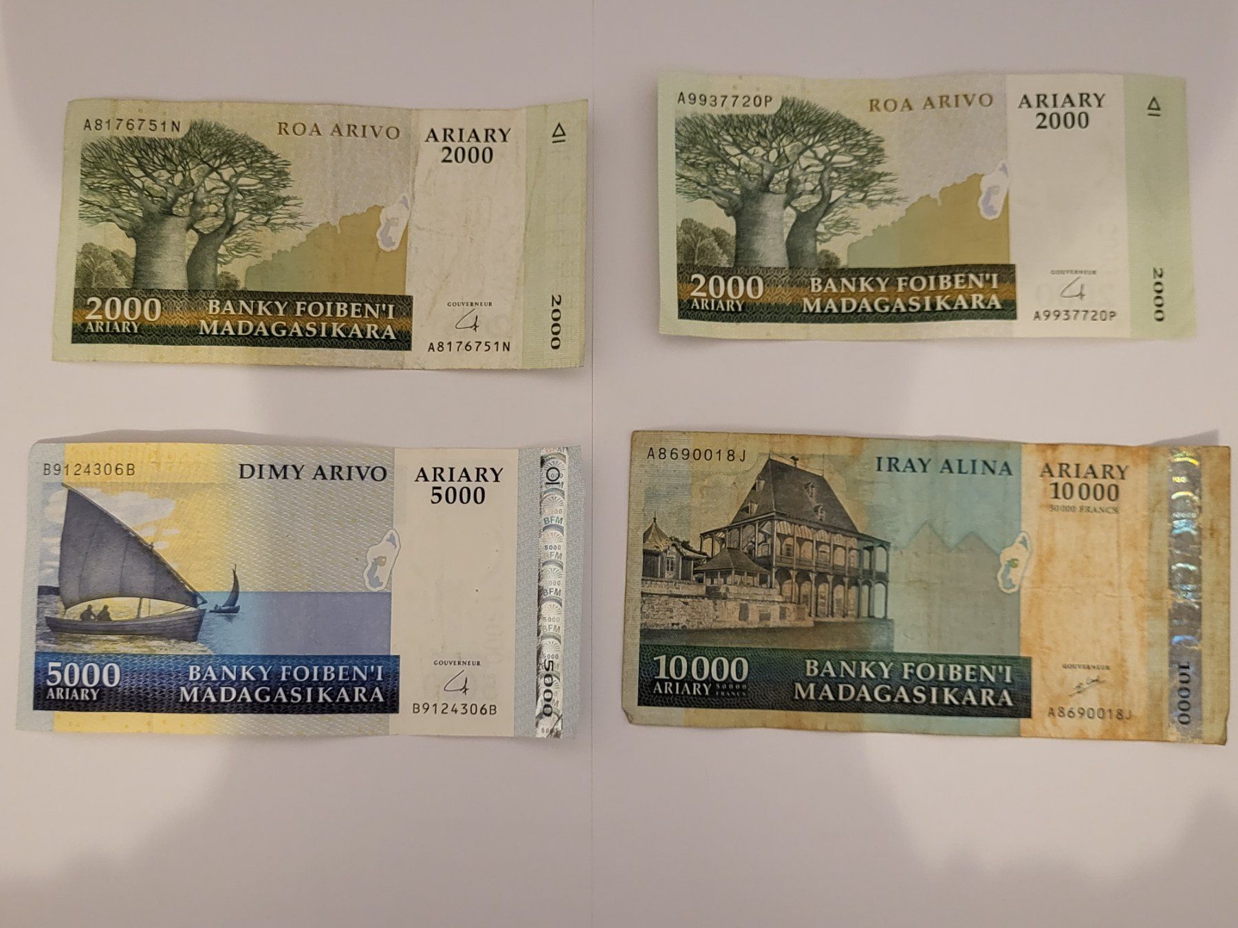 Banconote: Banknoten aus Madagascar – Usato da Pravidondaz venduto da LVtik 1
