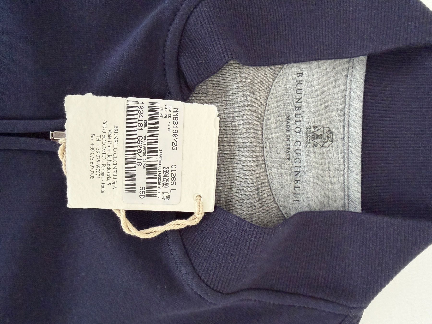 Brunello Cucinelli Vestes: Brunello Cucinelli Bomberjacke in Cobalt Blue – Neuf avec emballage d'origine à Pfäffikon SZ par Redwulf34 4