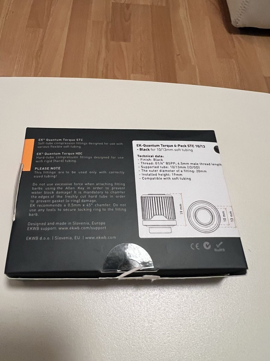 EKWB Custodie: EKWB EK-Quantum Torque STC 10/13 - 6er-Pack – Usato da Uster venduto da Ledronnie 4