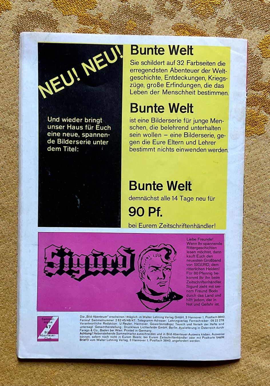 Fumetti: Z Bild Abenteuer Heft Nr 47 – Usato da Endingen venduto da nathan05 9