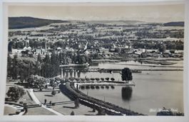 Ältere Fotopostkarte Biel-Quai 1932