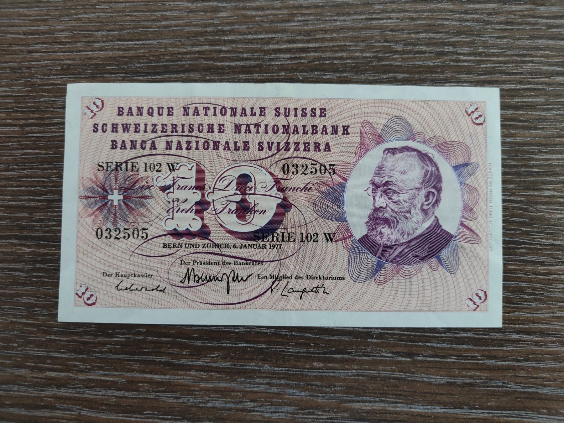 Banconote: Schweiz 10 Franken 1977 !!!!!!! – Usato da Flaach venduto da Lonzo99