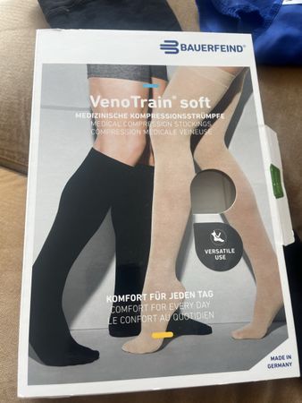 VenoTrain soft CCL2 S 1. Kompressionsstrumpf Schwarz Neu