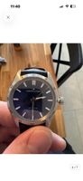 Montre Hamilton automatique cadran bleu bracelet cuir