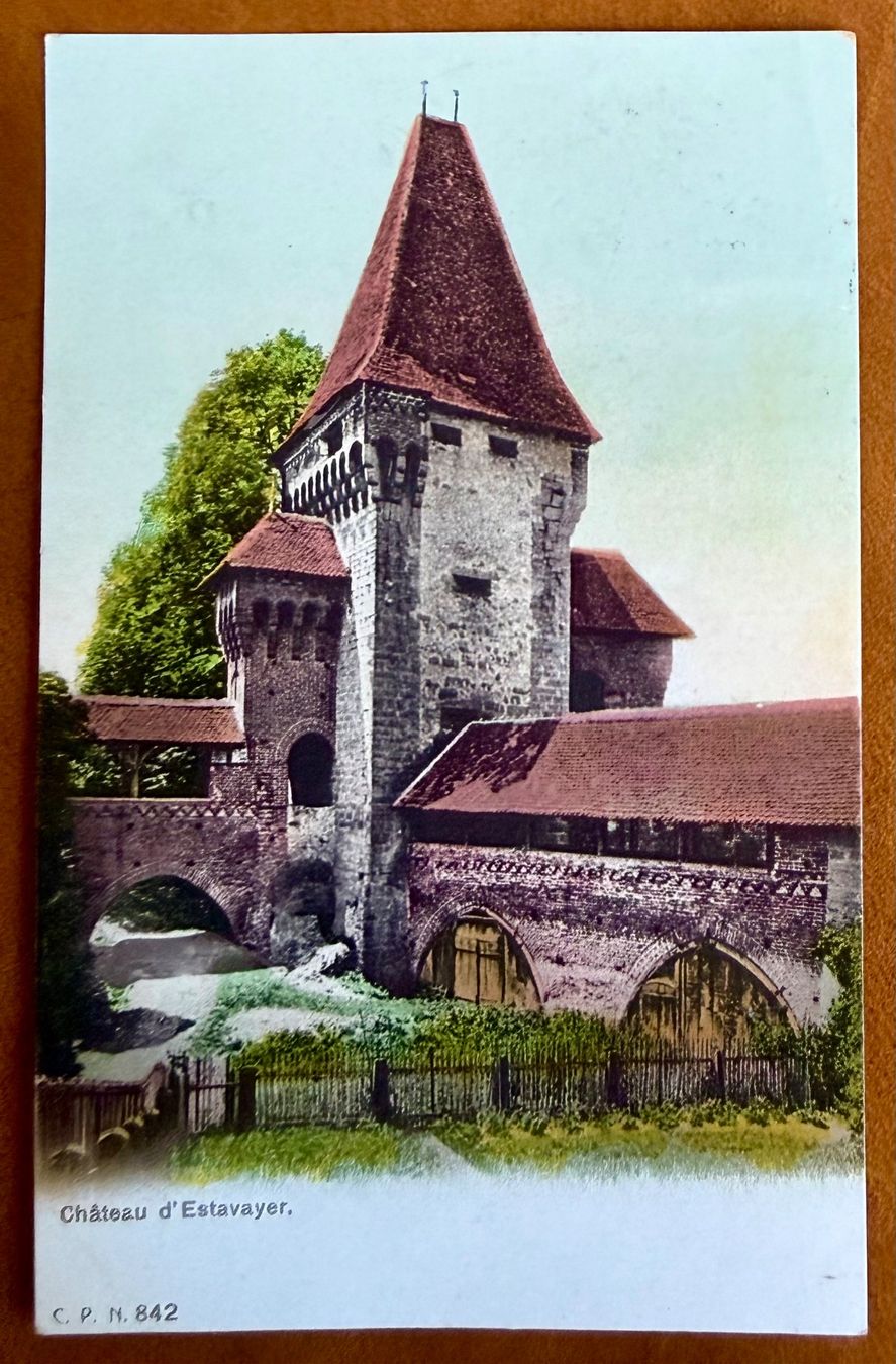 Cartes postales: Estavayer - Le Château 1910 – D'occasion à Lutry par Ediego