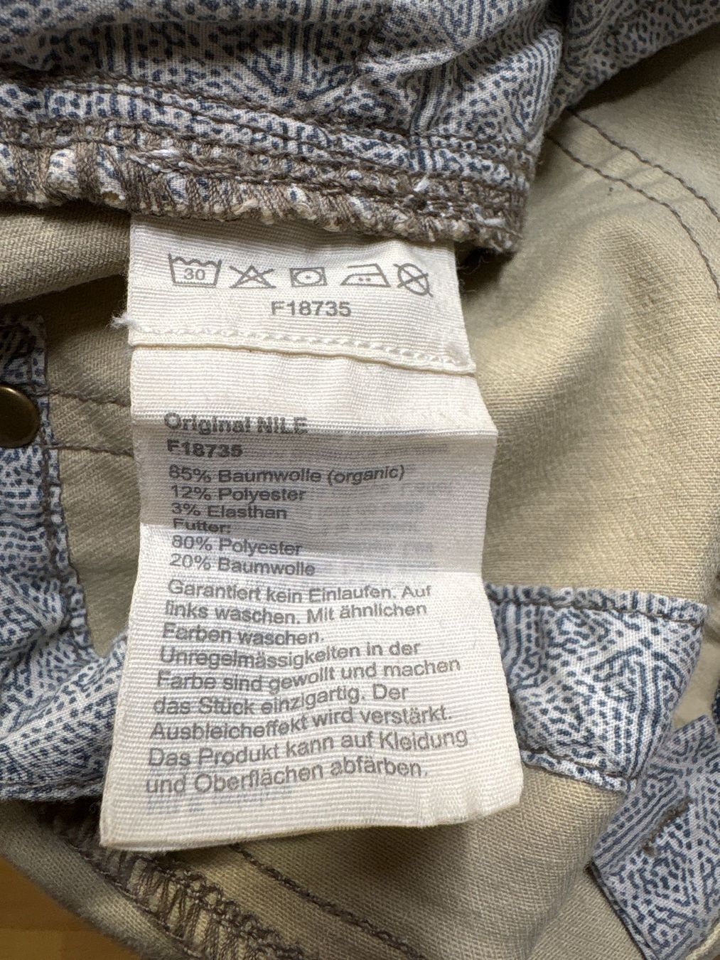 Nile Pantaloni: Schöne neue Nile Hose S plus – Nuovo (secondo la descrizione) da Maienfeld venduto da 8796 5