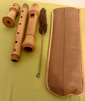 Blockfloete Holz mit Zubehoer und Huelle gebraucht