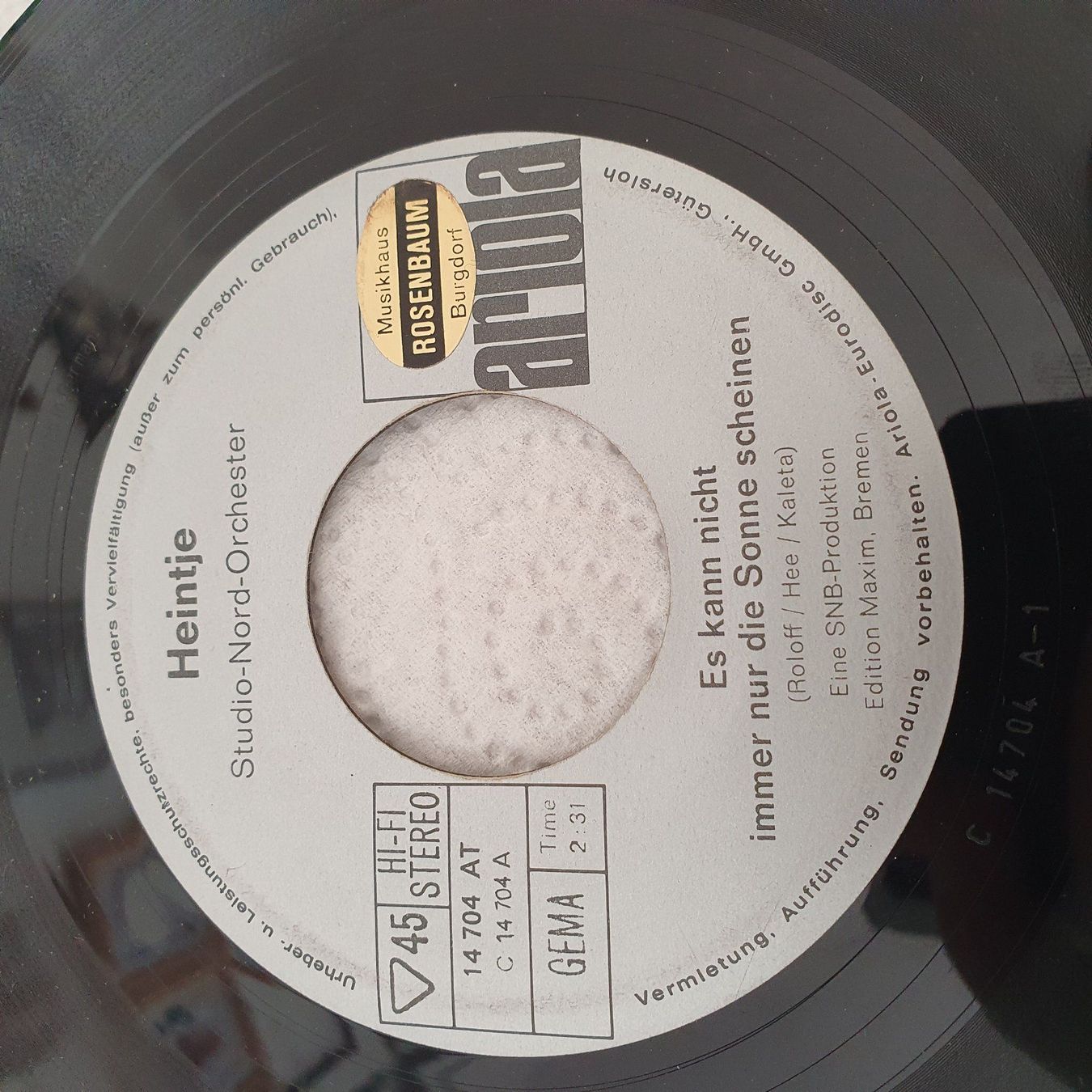 Schallplatten: Heintje Single – Gebraucht aus Chur von BettinaOlczyk
