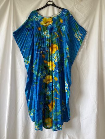 Vintage Kaftankleid mit Schnürverschluss