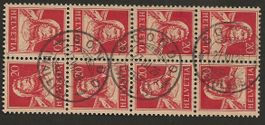 Schweiz Kehrdruck 4 K25 gestempelt GONDO Wallis Katalog 20.-