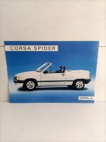 Brochure Catalogue Opel Corsa 1987 Spider (Suisse)