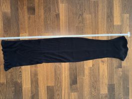 Schwarzes Sommerkleid lang Grösse XXS