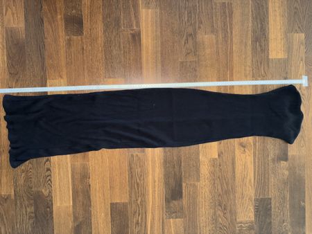 Schwarzes Sommerkleid lang Grösse XXS